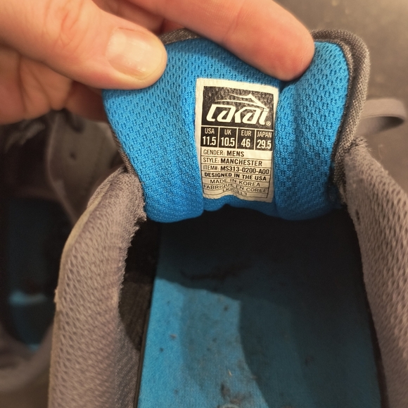 Lakai Manchester vintage 2007 suede skate shoes Grey/Cyan excellent condition - Picture 6 of 6